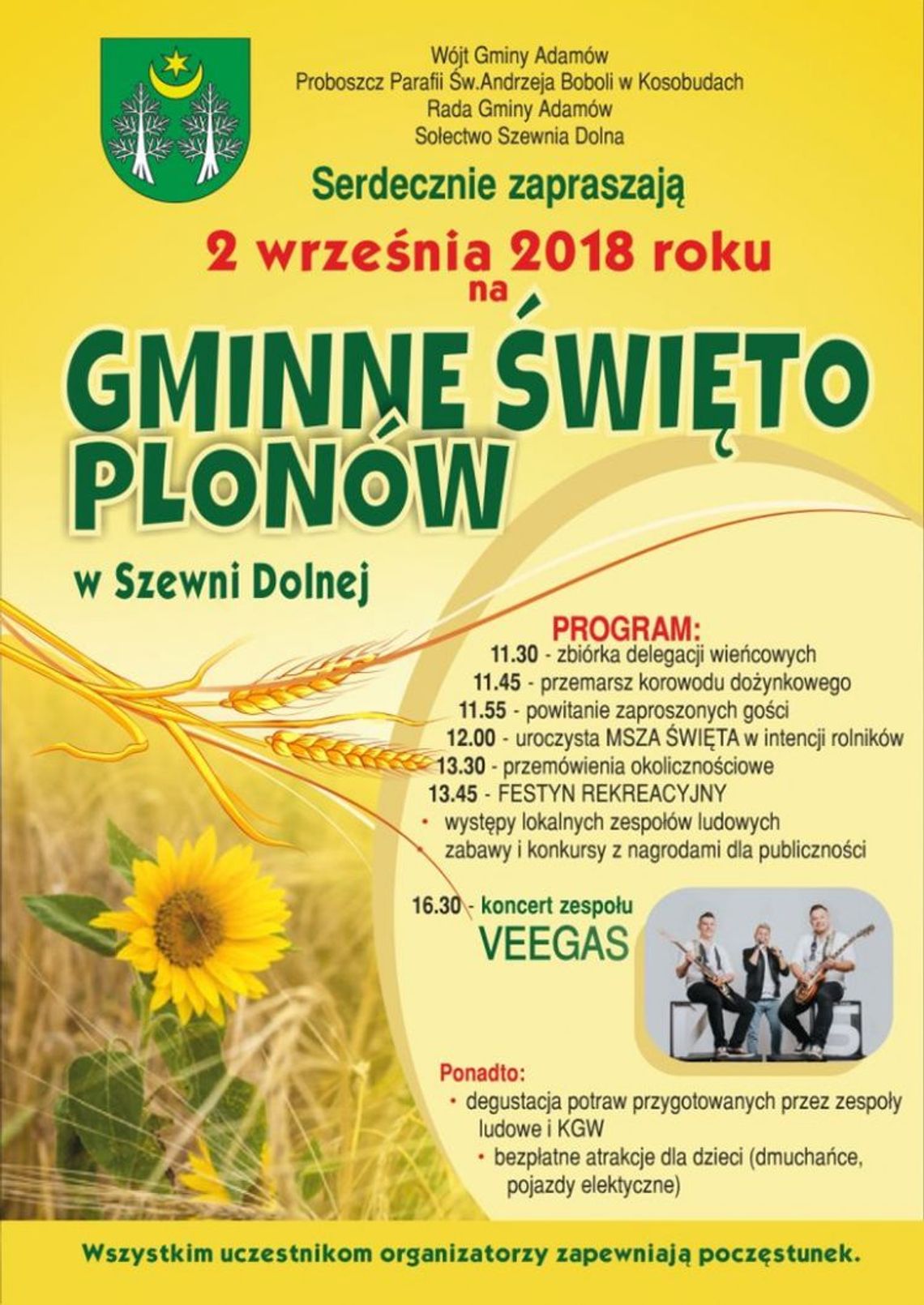 Święto Plonów w Gminie Adamów