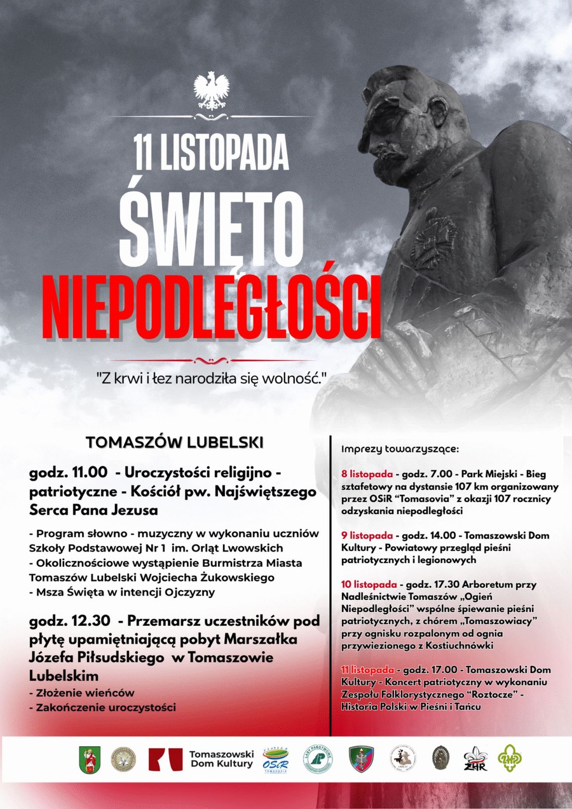 Świętowanie niepodległości w Tomaszowie Lubelskim