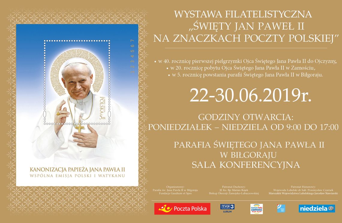 Święty Jan Paweł II na znaczkach Poczty Polskiej