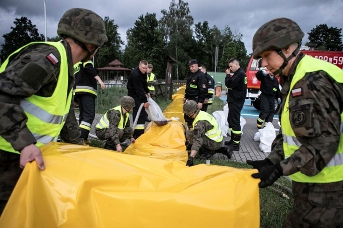 Terytorialsi pomagają przy powodzi w Gminie Biłgoraj