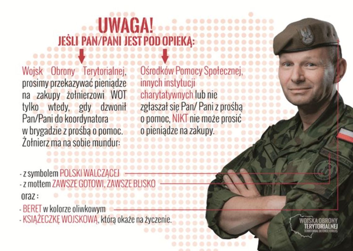 Terytorialsi pomagają seniorom i kombatantom