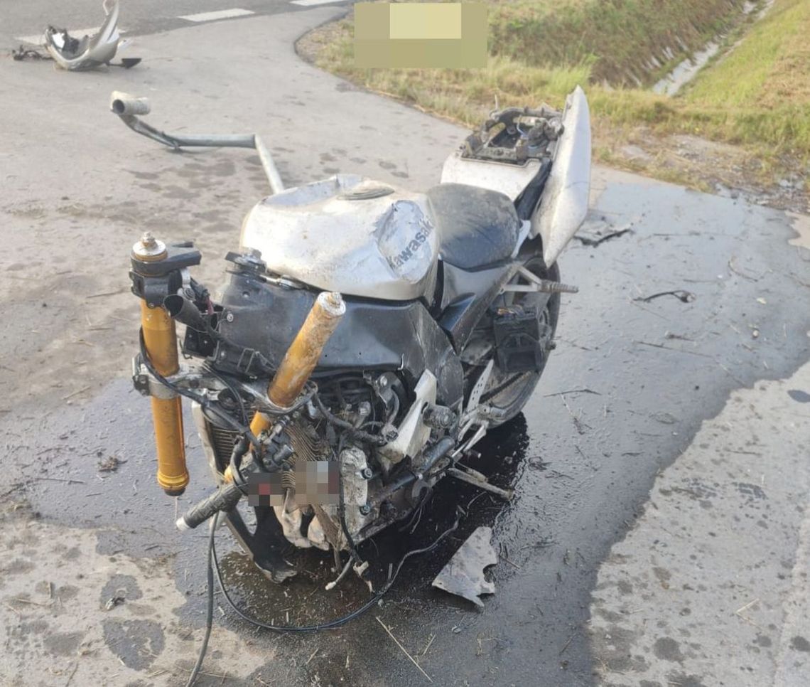 Tragiczny wypadek z udziałem motocyklisty