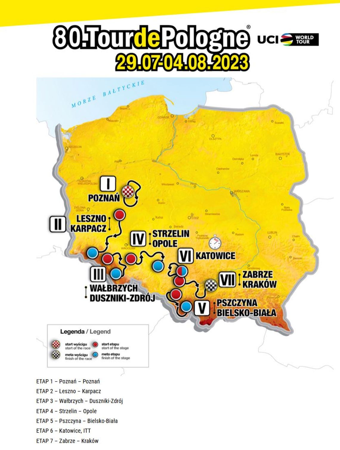 Trasa 80. Tour de Pologne zaprezentowana!