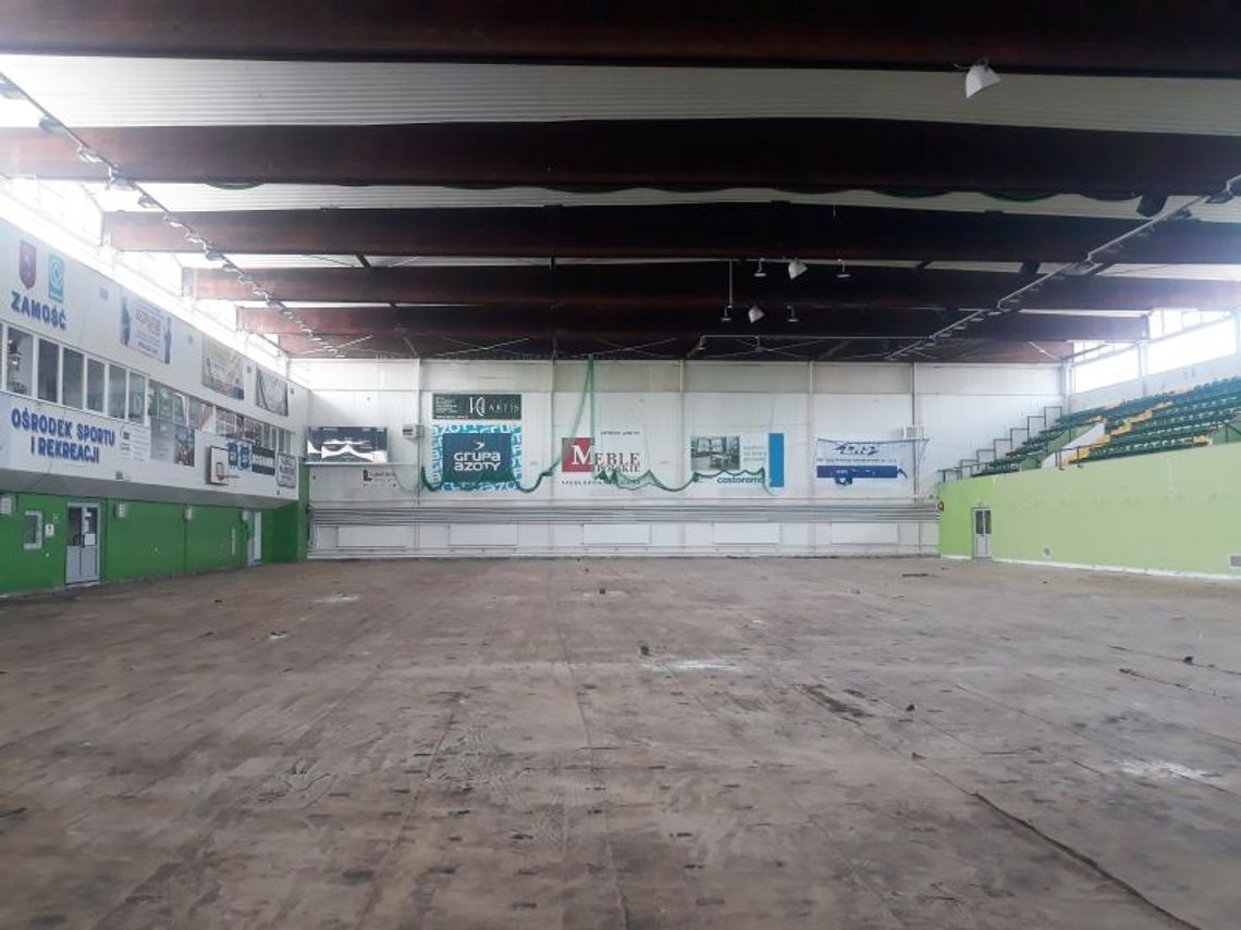 Trwa remont hali widowiskowo – sportowej OSiR