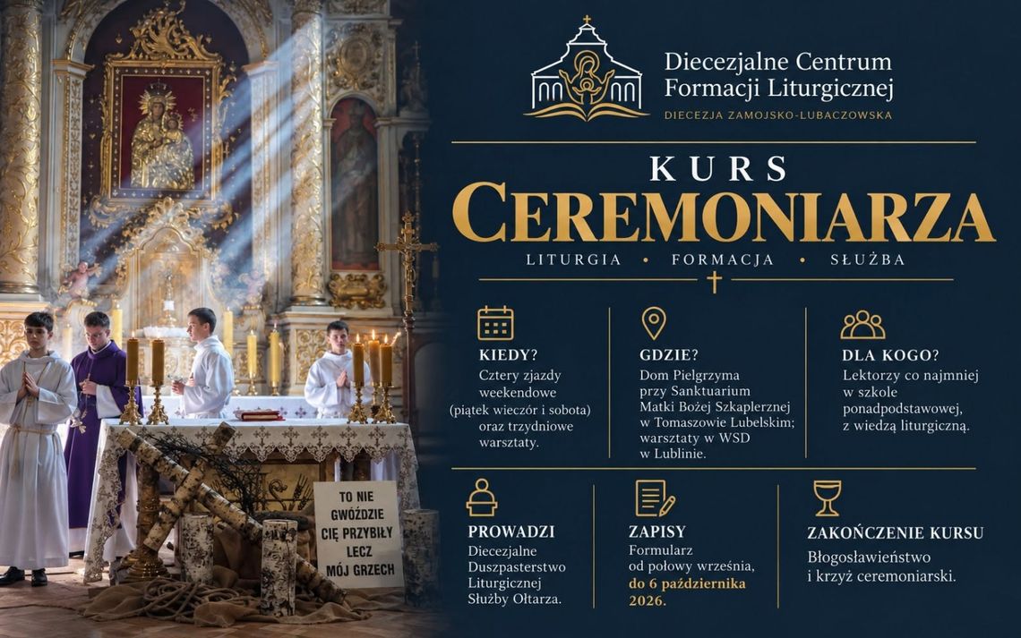 Trwają zapisy na kurs ceremoniarza Trwają zapisy na kurs ceremoniarza
