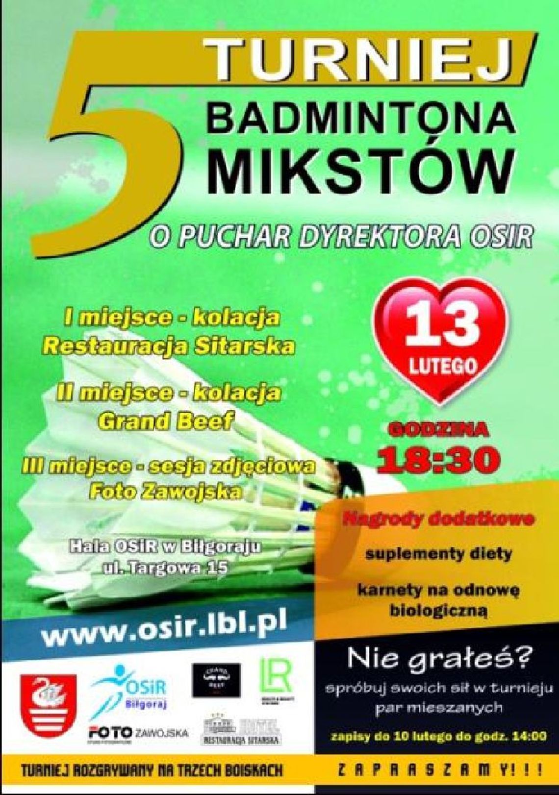 Turniej Badmintona w Bilgoraju 