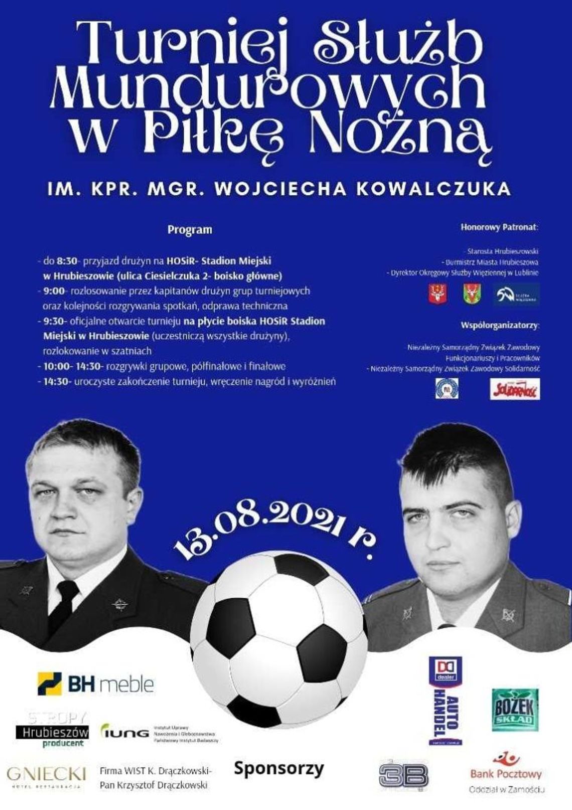 Turniej Służb Mundurowych w Piłce Nożnej im. kpr. mgr. Wojciecha Kowalczuka
