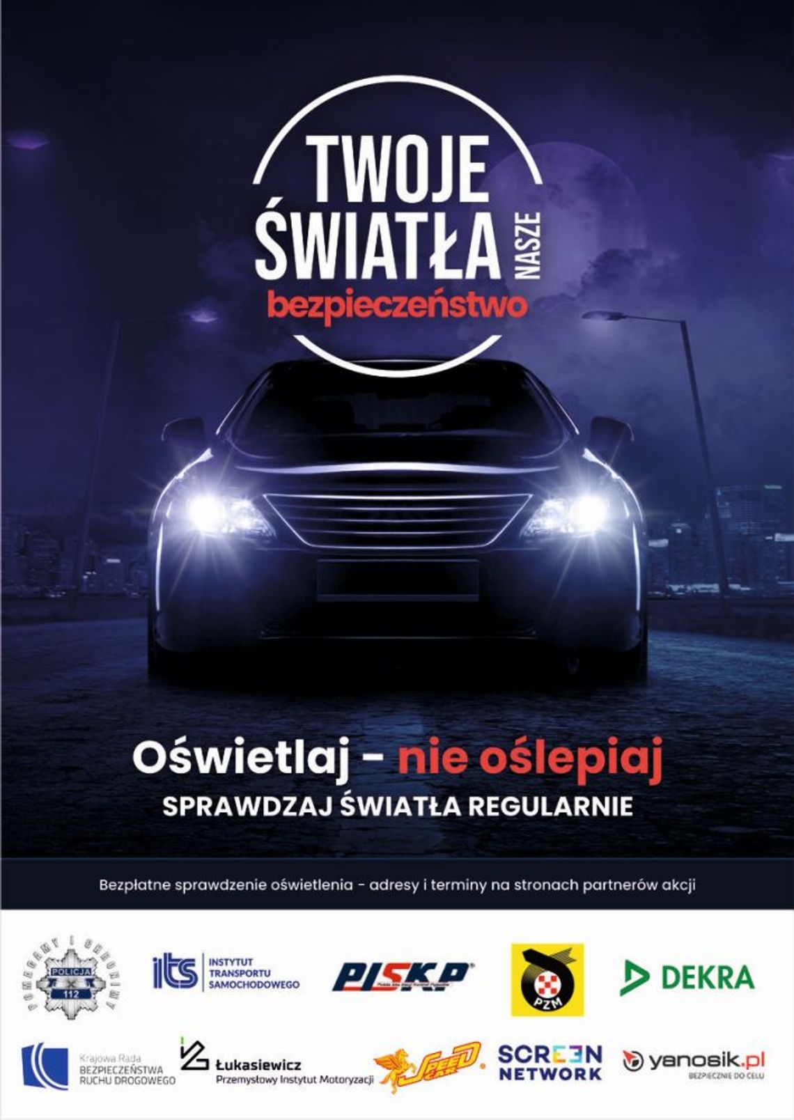 „Twoje światła – Nasze bezpieczeństwo”. Gdzie bezpłatnie sprawdzimy ustawienie samochodowych świateł?