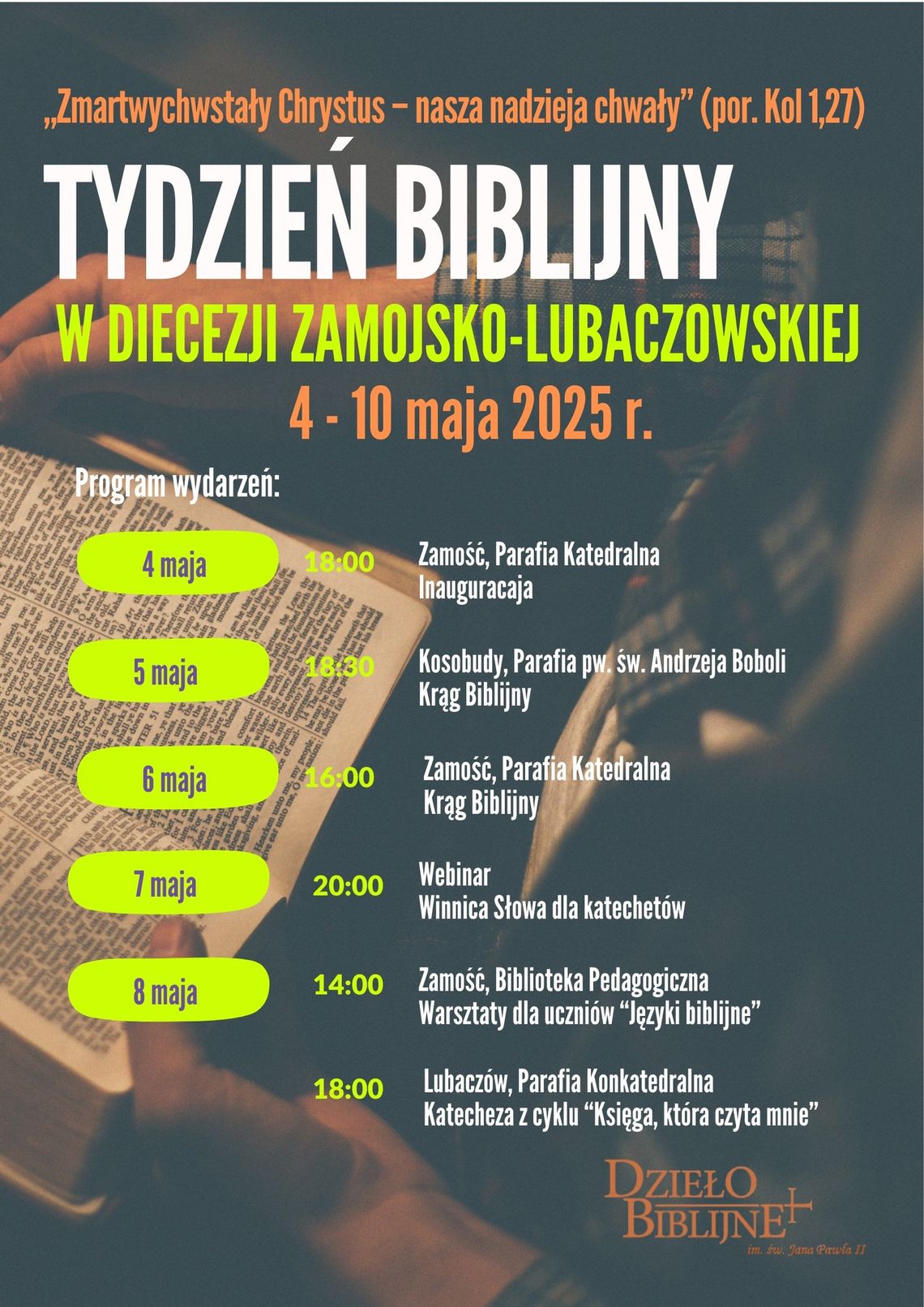 Tydzień Biblijny rozpoczęty – uroczysta inauguracja w naszej diecezji