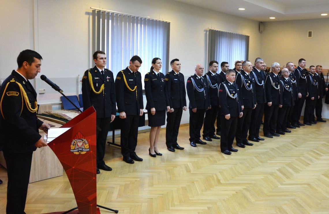 Uroczysta zbiórka w KM PSP w Zamościu