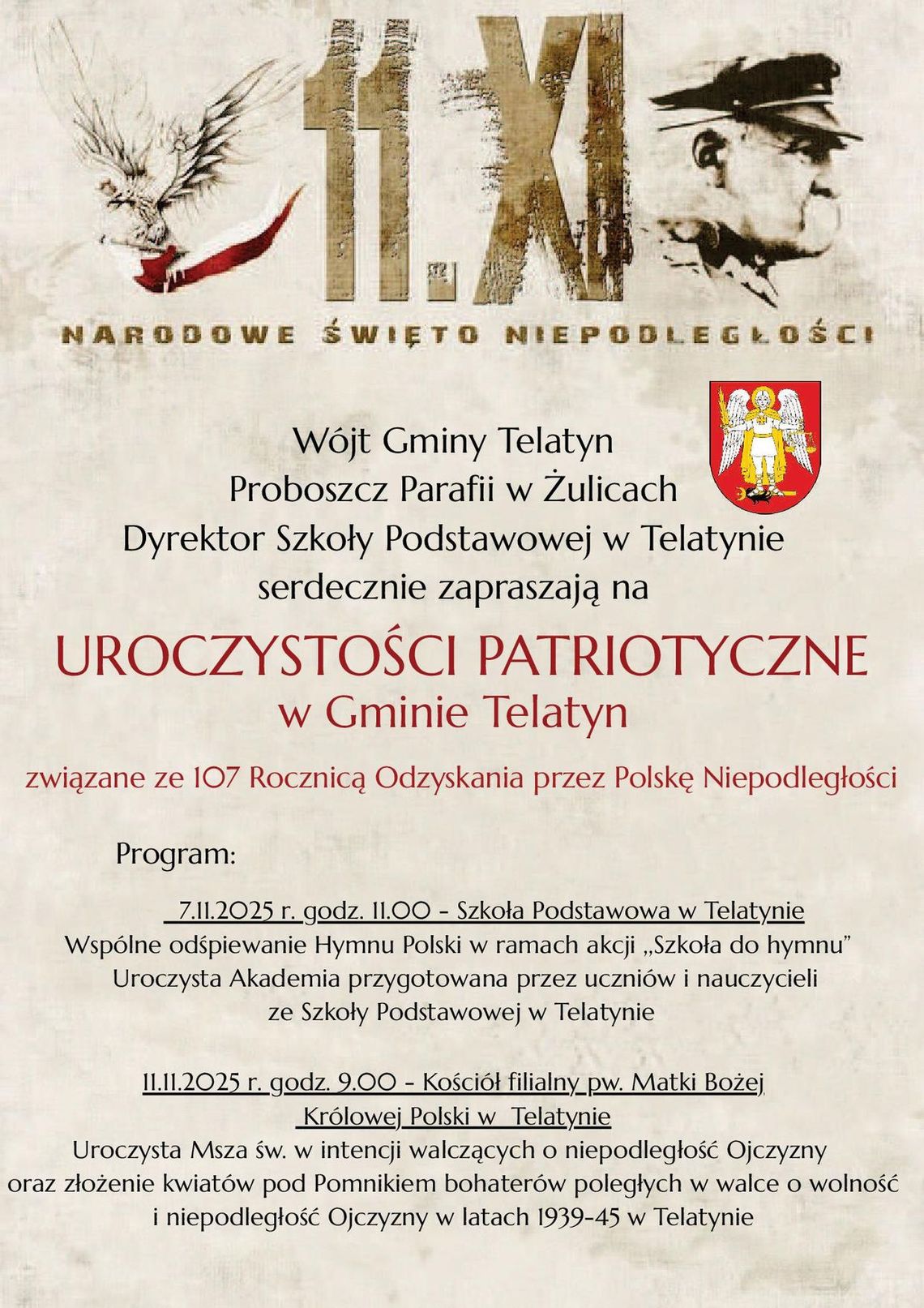 Uroczystości patriotyczne w Telatynie Uroczystości patriotyczne w Telatynie