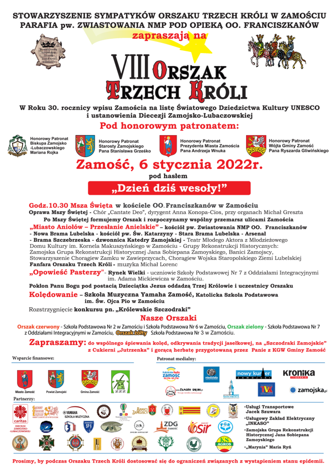 VIII Orszak Trzech Króli w Zamościu