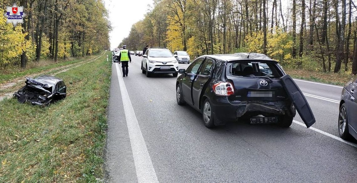 W dwóch zdarzeniach drogowych uczestniczyło aż sześć pojazdów