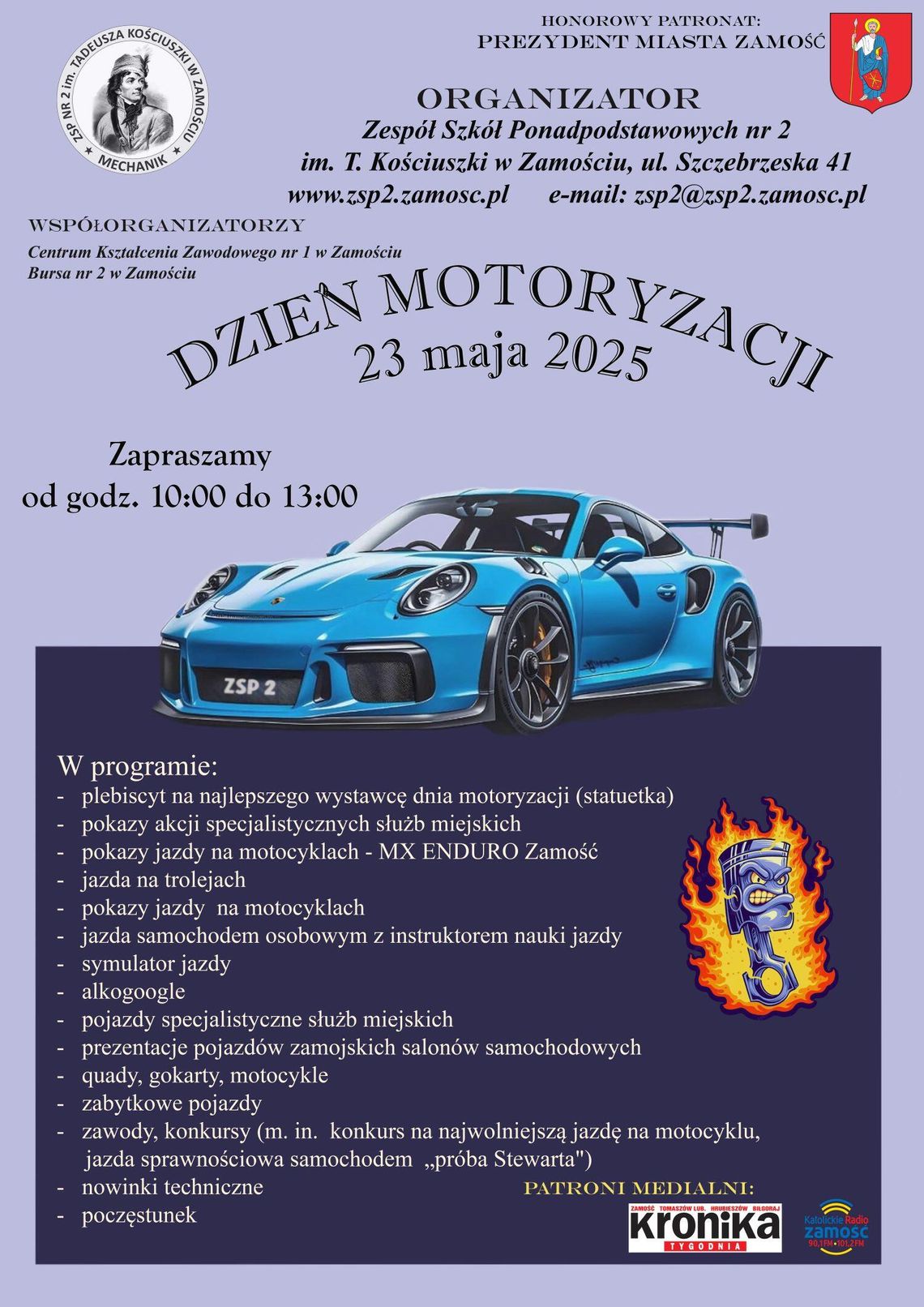 W Zamościu odbędzie się XV Dzień Motoryzacji