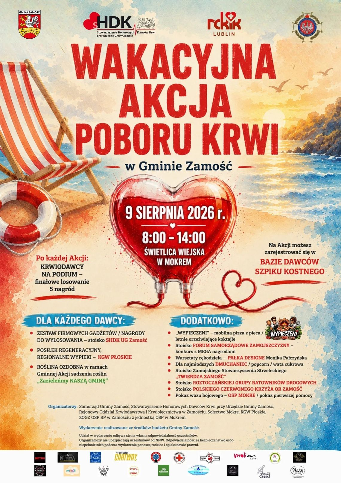 Wakacyjna Akcja Poboru Krwi w Mokrem