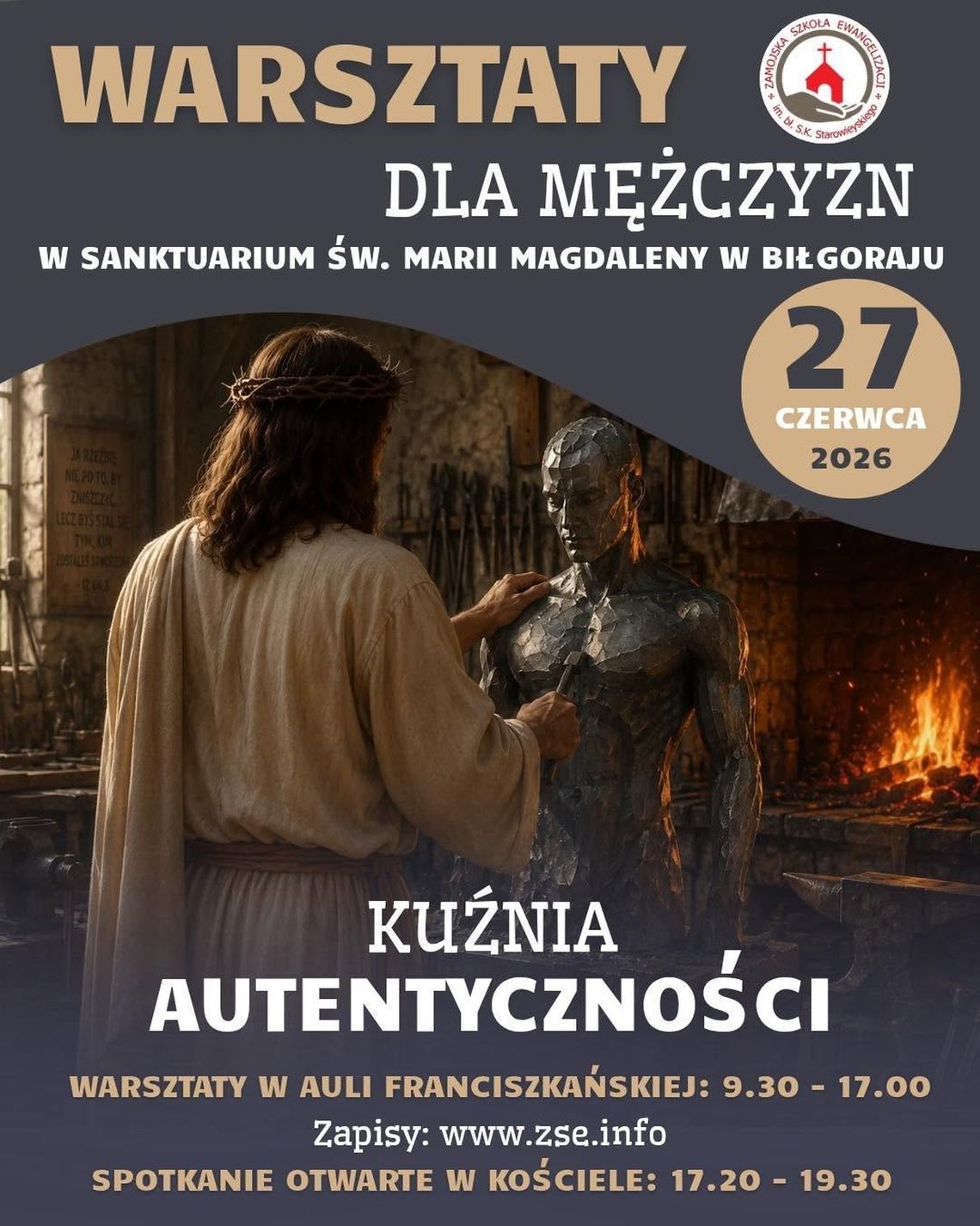 Warsztaty dla mężczyzn "Kuźnia autentyczności" w Biłgoraju Warsztaty dla mężczyzn "Kuźnia autentyczności" w Biłgoraju