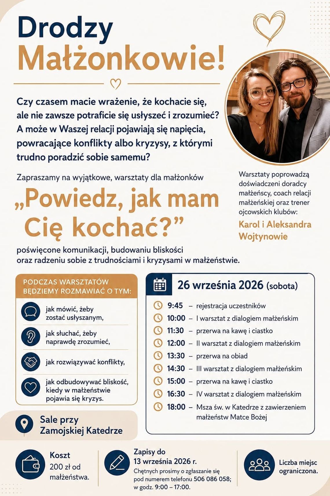 Warsztaty komunikacji dla małżeństw Warsztaty komunikacji dla małżeństw