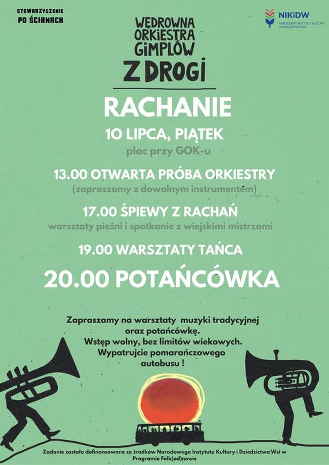 Wędrowna Orkiestra Gimplów zawita do Rachań Wędrowna Orkiestra Gimplów zawita do Rachań