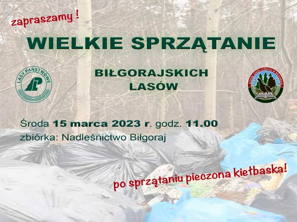 Wielkie sprzątanie biłgorajskich lasów