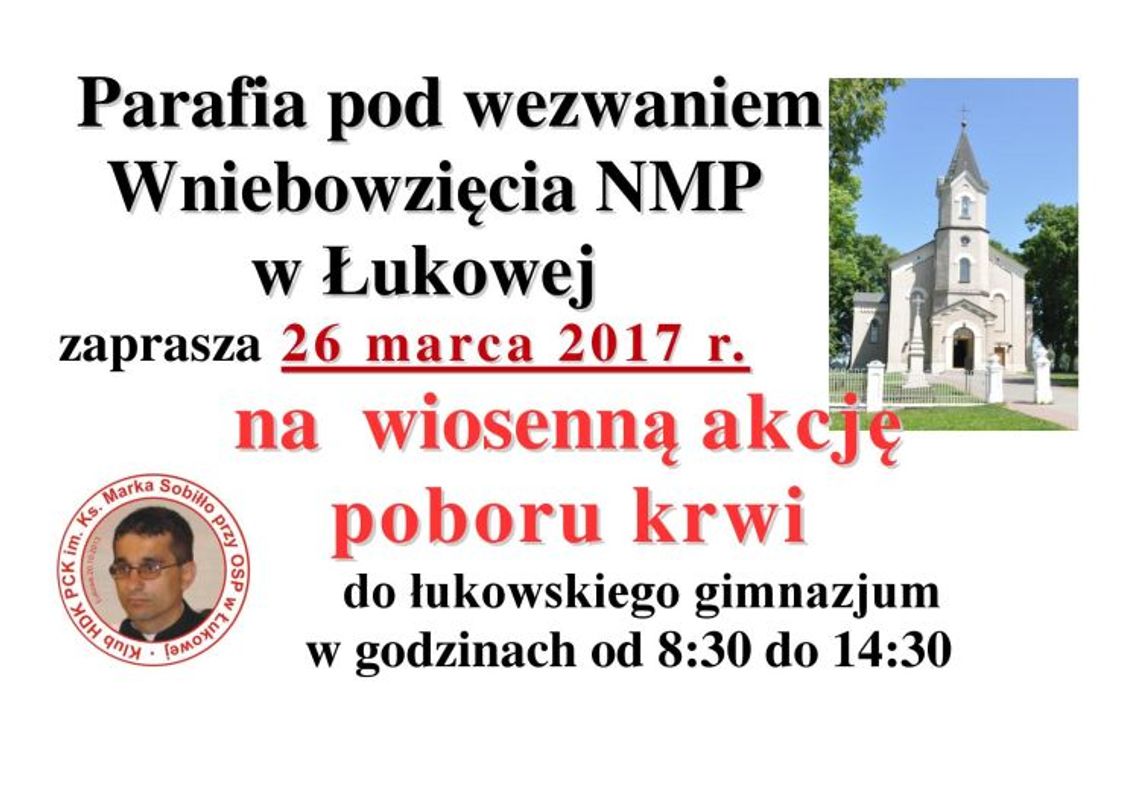 Wiosenna zbiórka krwi