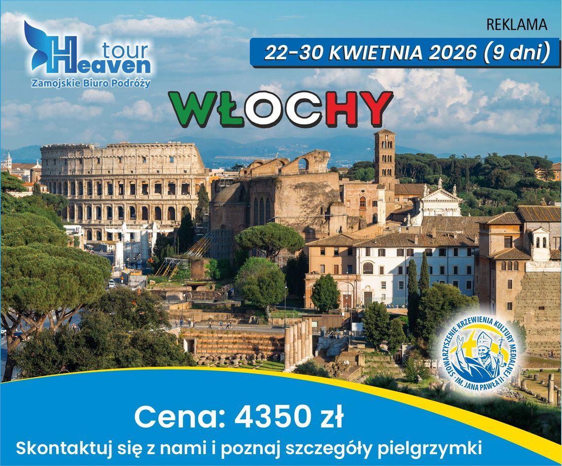 WŁOCHY 22-30.04.2026 r. (9 dni) WŁOCHY 22-30.04.2026 r. (9 dni)