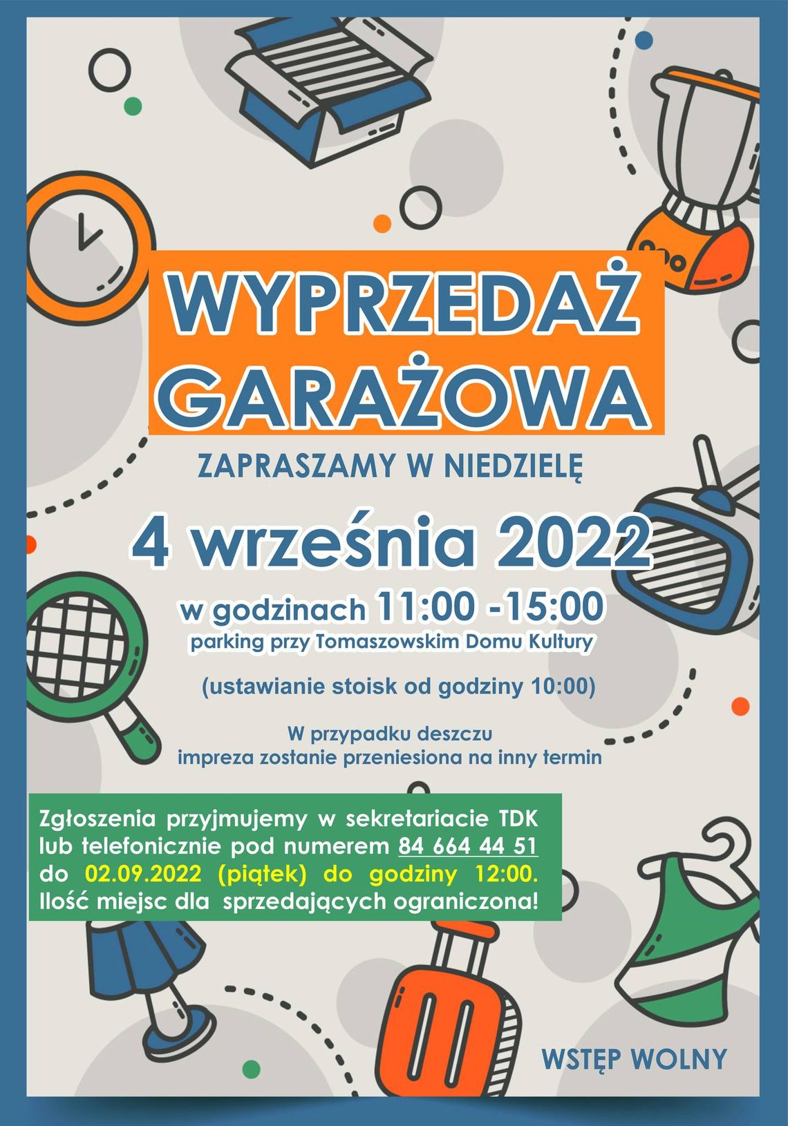 Wyprzedaż garażowa w Tomaszowie Wyprzedaż garażowa w Tomaszowie