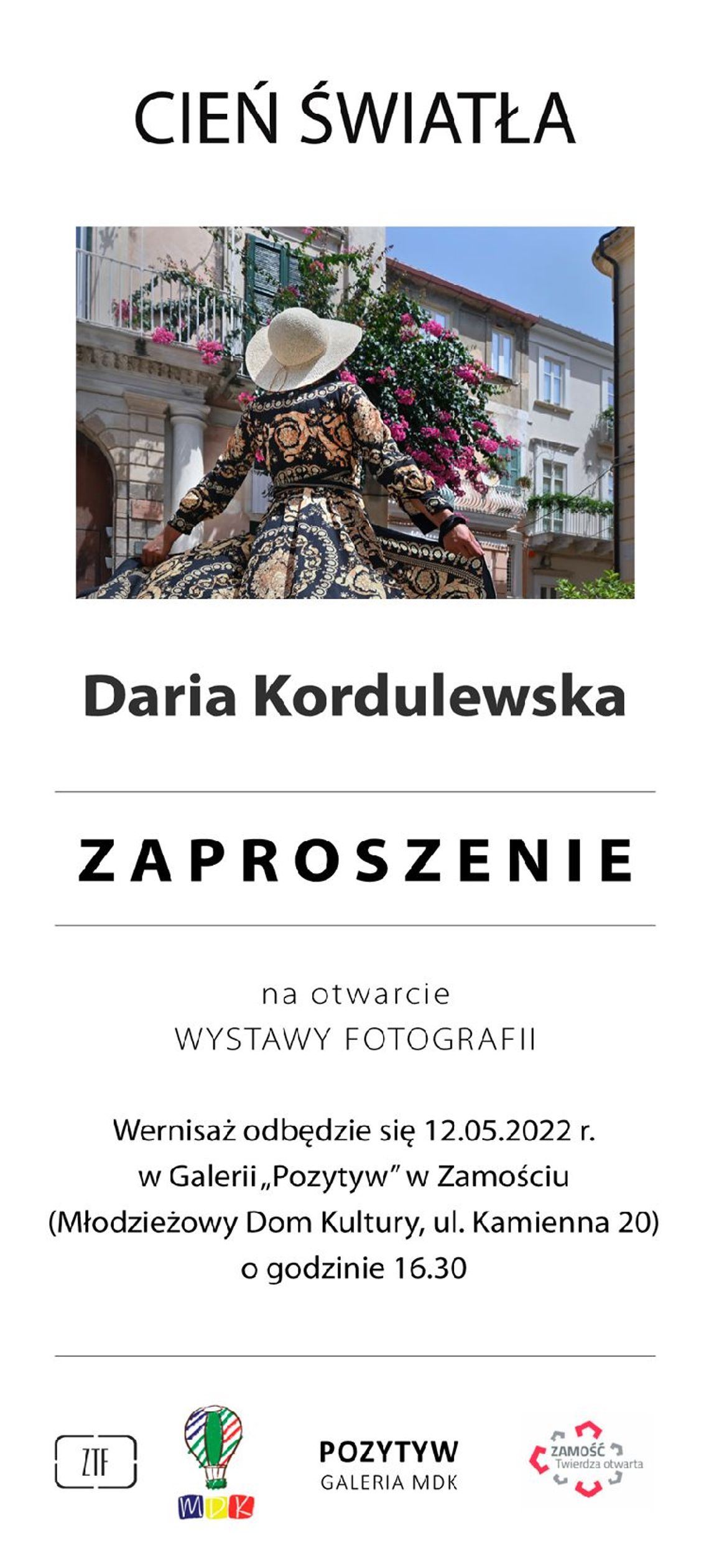 Wystawa fotografii Darii Kordulewskiej pt. ,,Cień światła" 