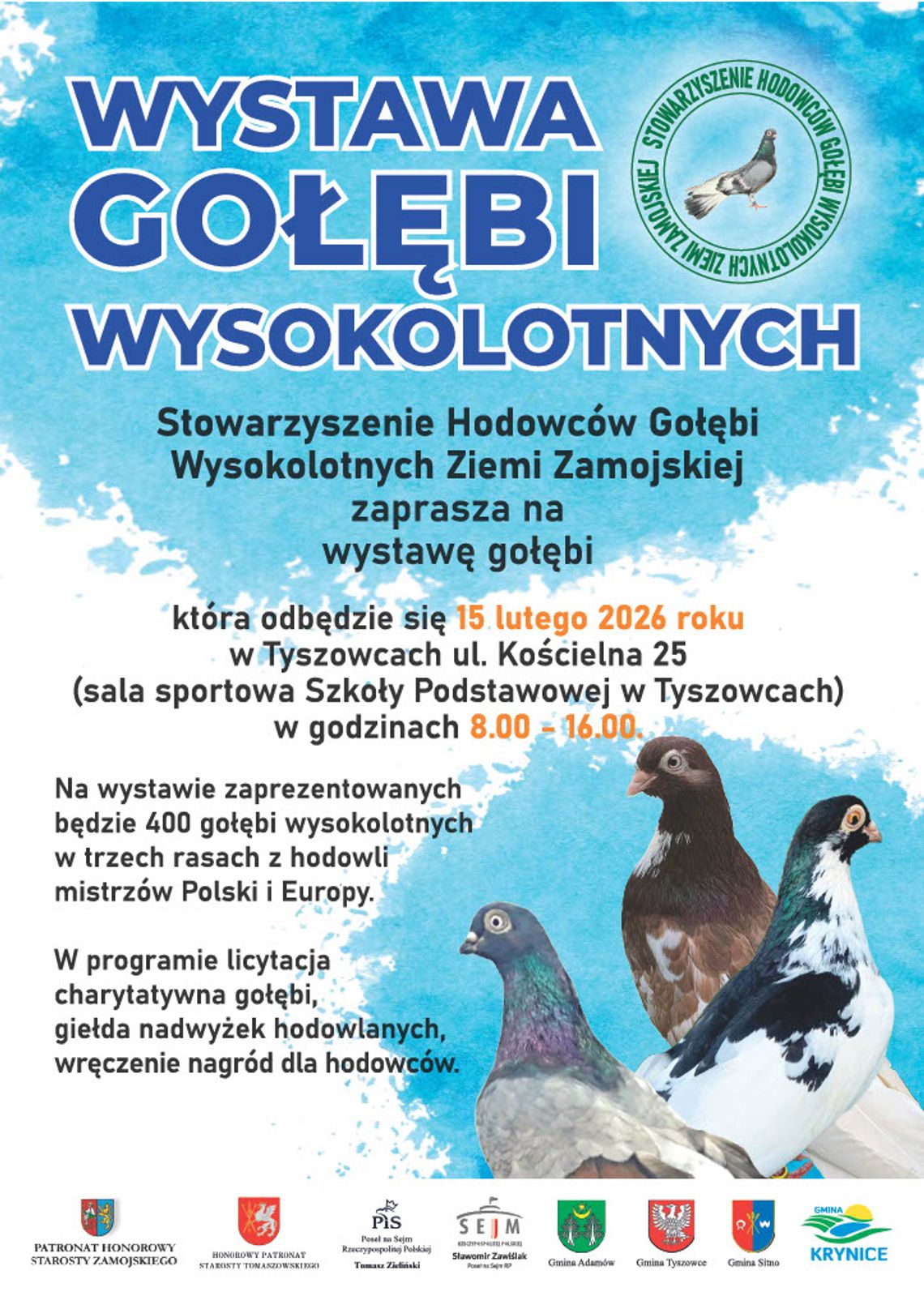 Wystawa Gołębi Wysokolotnych w Tyszowcach