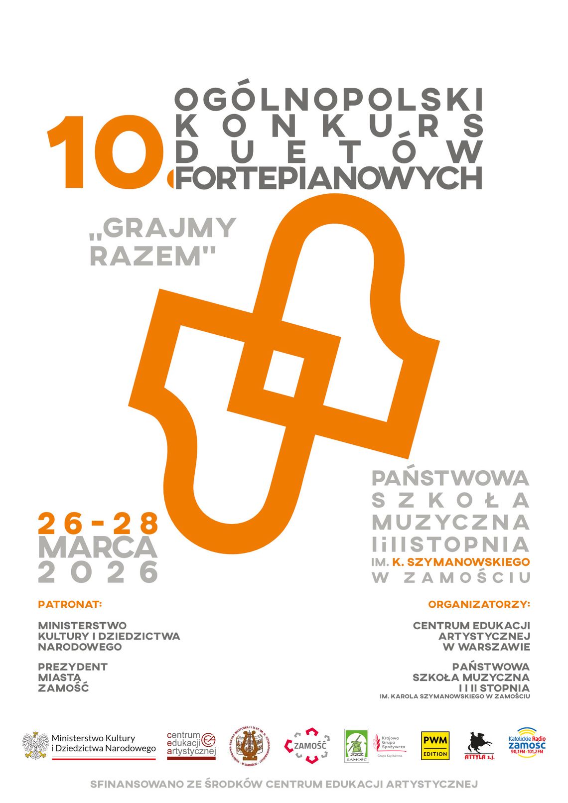 X Ogólnopolski Konkurs Duetów Fortepianowych "Grajmy razem" w Zamościu