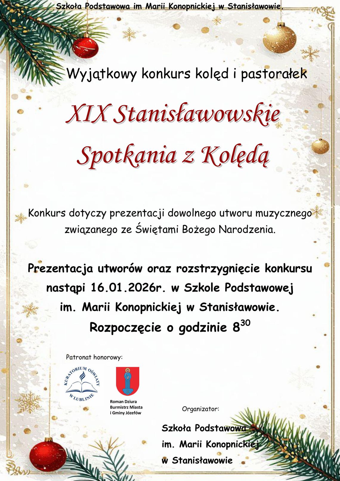XIX Stanisławowskie Spotkania z Kolędą