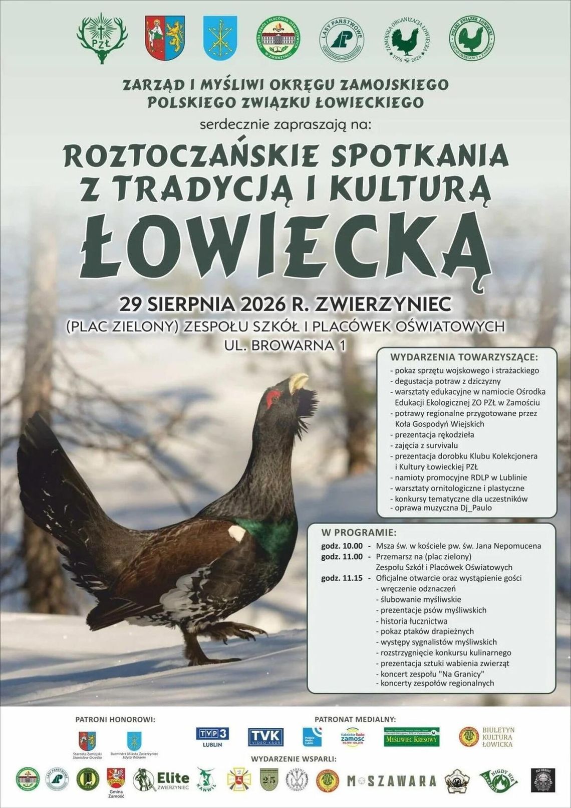XVI Roztoczańskie Spotkania z Tradycją i Kulturą Łowiecką XVI Roztoczańskie Spotkania z Tradycją i Kulturą Łowiecką