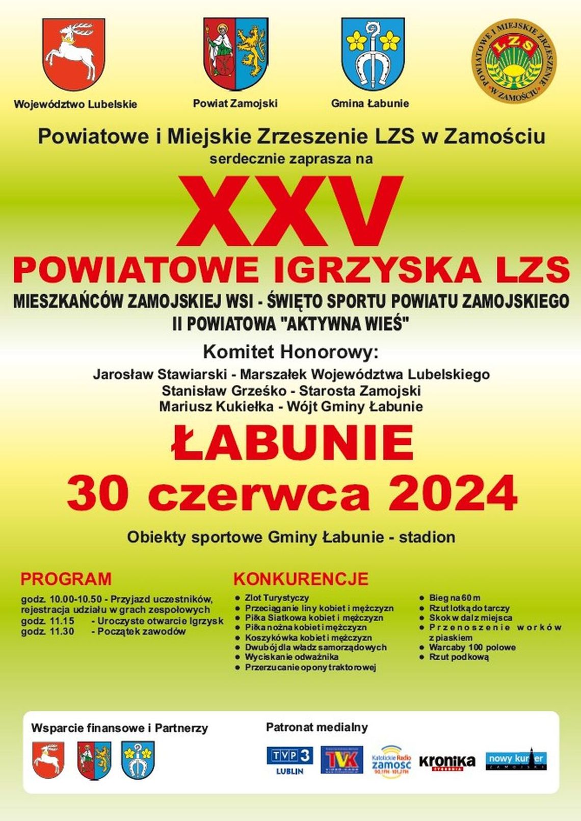 XXV Powiatowe Igrzyska LZS Mieszkańców Zamojskiej Wsi