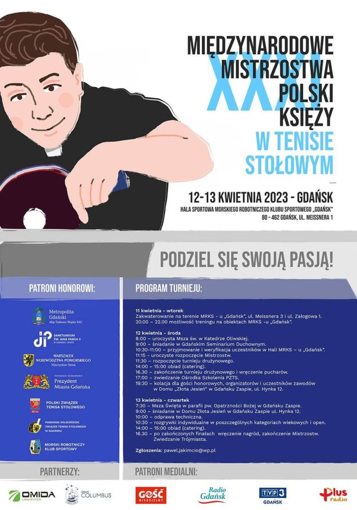 XXXI Międzynarodowe Mistrzostwa Polski Księży w Tenisie Stołowym