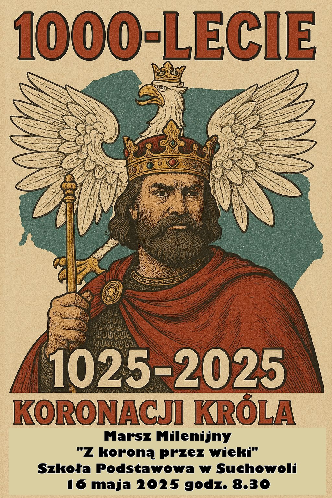 "Z koroną przez wieki" - Marsz Milenijny w Gminie Adamów
