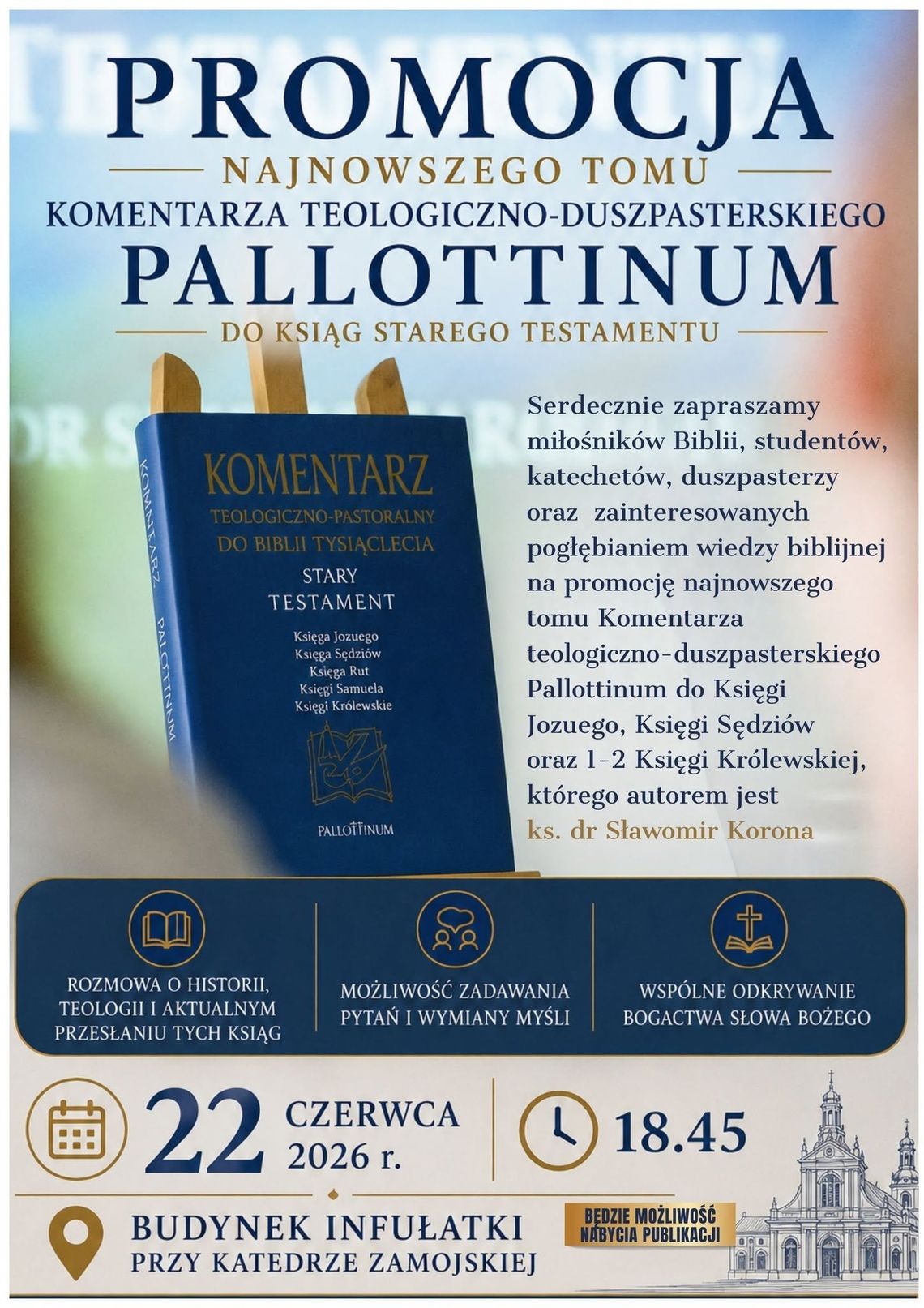 Zamojska prezentacja komentarza do Ksiąg Starego Testamentu Zamojska prezentacja komentarza do Ksiąg Starego Testamentu