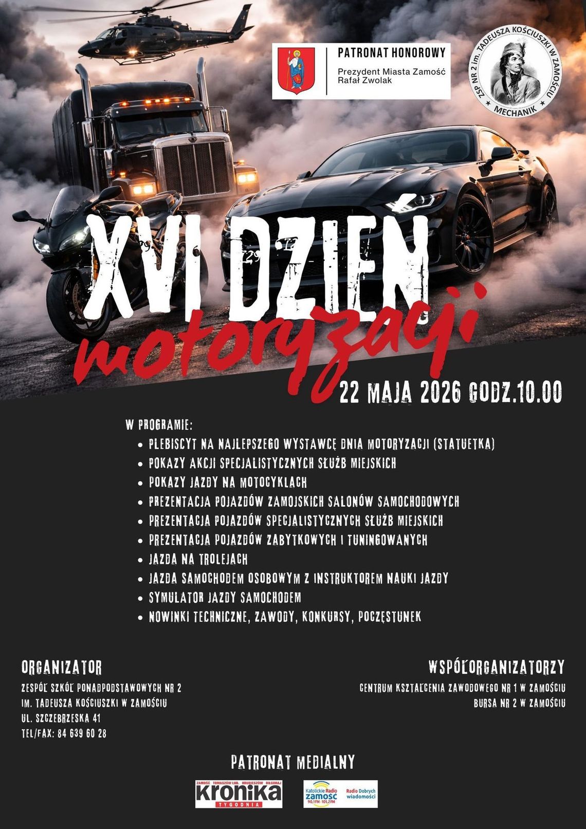 Zamojski "Mechanik" zaprasza na XVI Dzień Motoryzacji! Zamojski "Mechanik" zaprasza na XVI Dzień Motoryzacji!