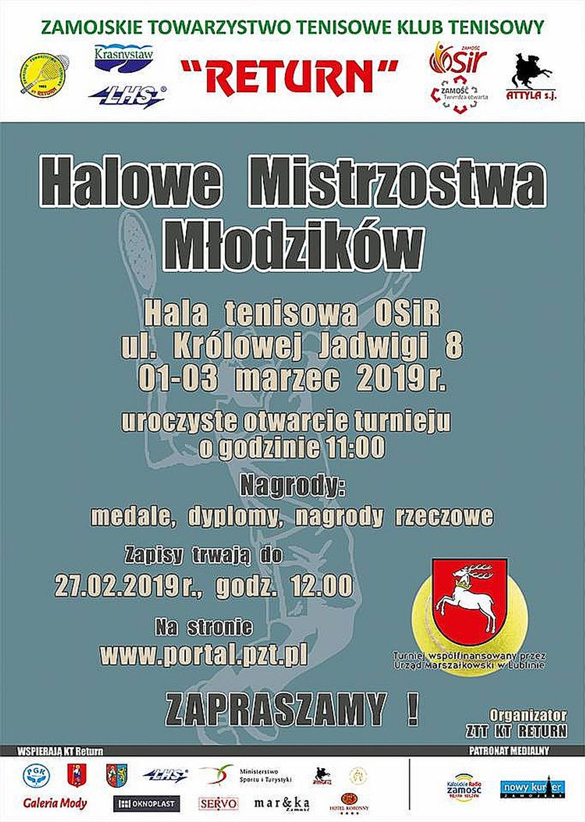 Zapisy na Halowe Mistrzostwa Młodzików