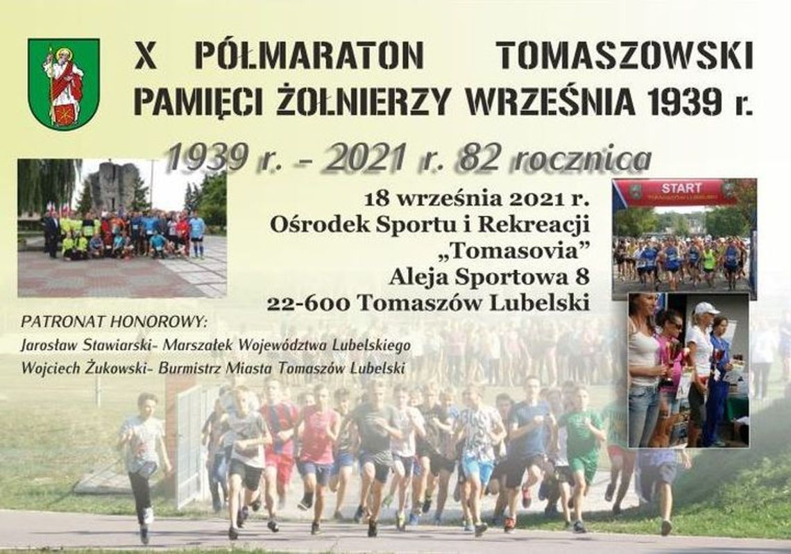 Zapisy na Półmaraton Tomaszowski 