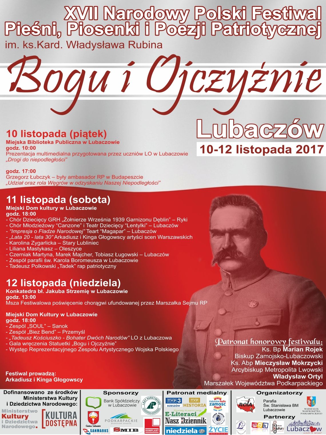 Zaproszenie do Lubaczowa na festiwal patriotyczny