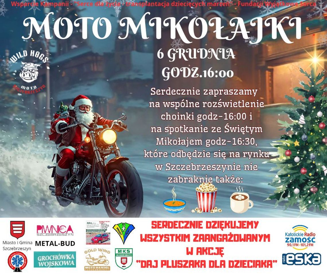 Zaproszenie na MotoMikołajki do Szczebrzeszyna