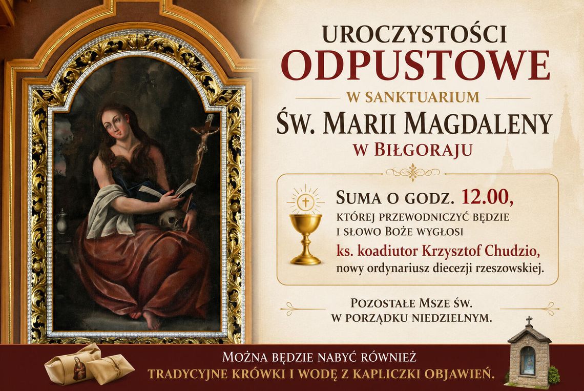 Zaproszenie na odpust do biłgorajskiego sanktuarium Zaproszenie na odpust do biłgorajskiego sanktuarium