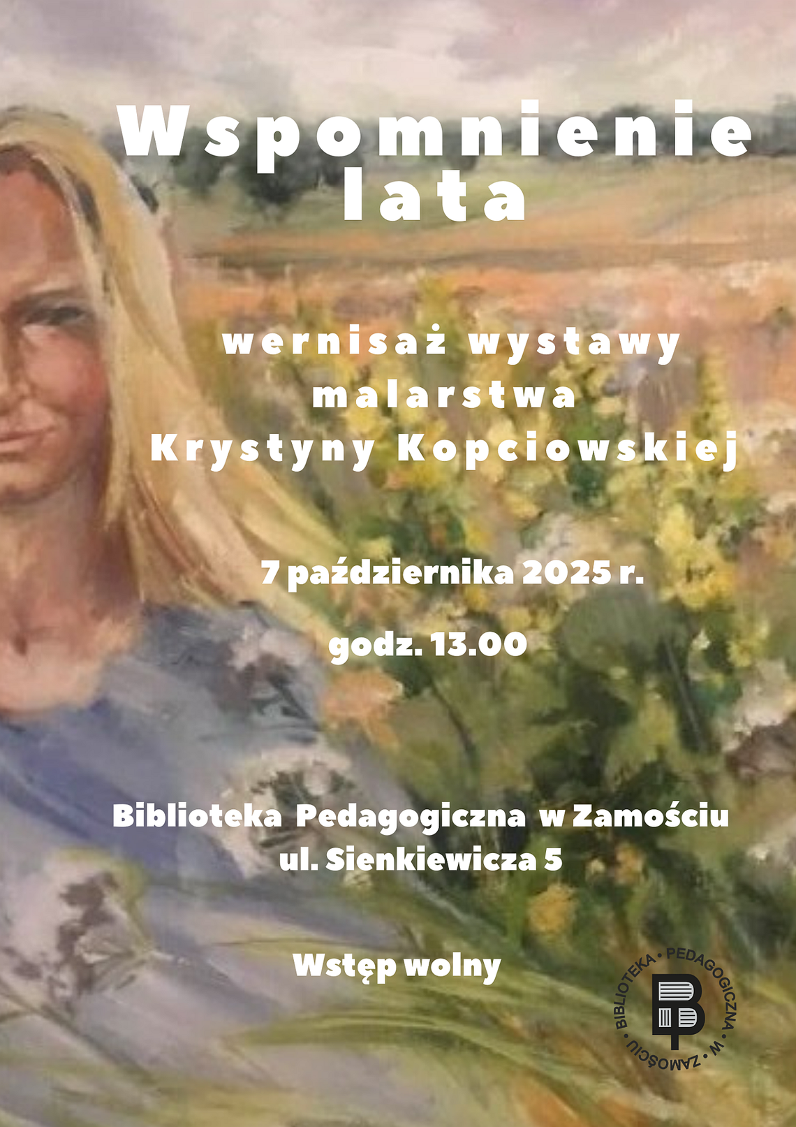 Zaproszenie na wernisaż do Biblioteki Pedagogicznej