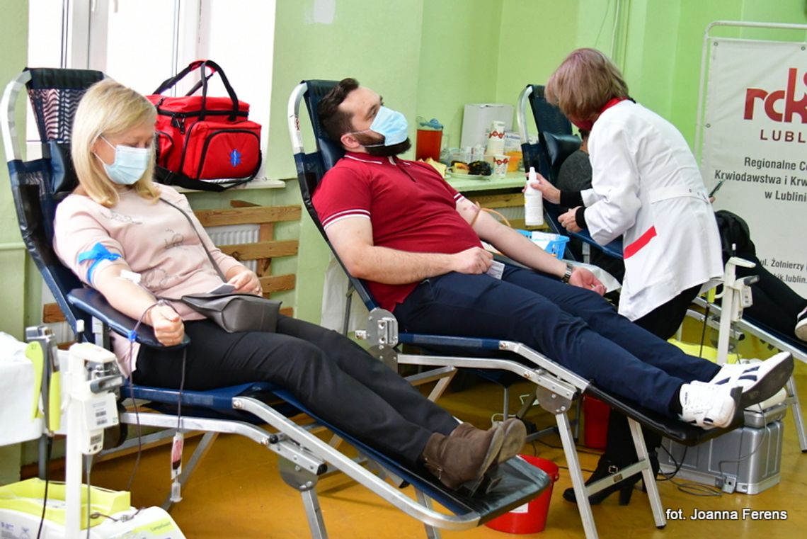 Zbiórka krwi w Majdanie Starym