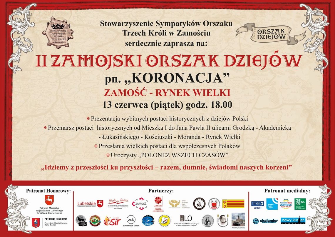 Zbiża się II Zamojski Orszak Dziejów