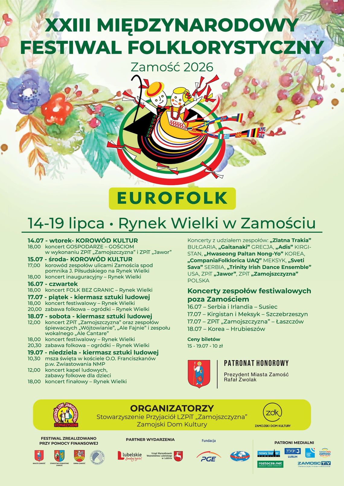 Zbliża się XXIII edycja „Eurofolku" w Hetmańskim Grodzie