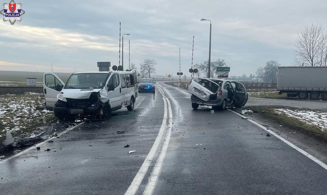 Zderzenie dwóch pojazdów w Jarosławcu