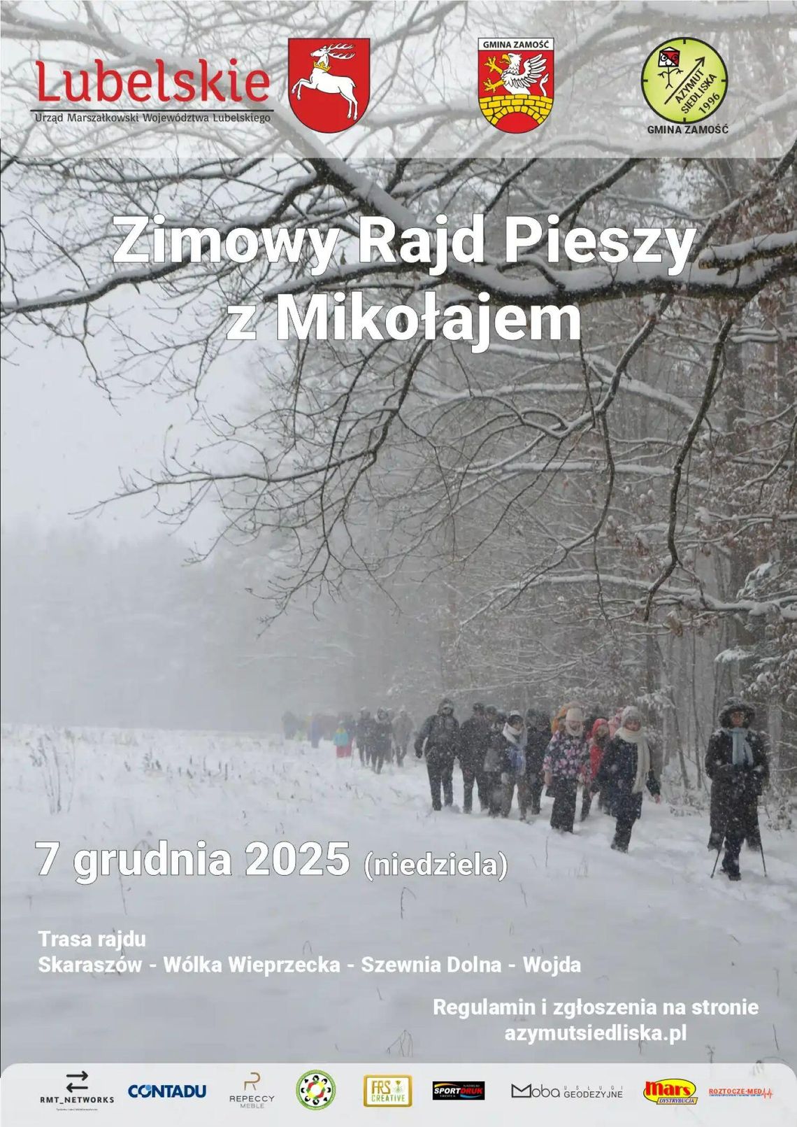 Zimowy Rajd Pieszy z Mikołajem