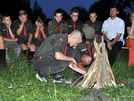 Harcerskie ognisko patriotyczne w Soli