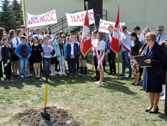 Biłgoraj. Sadzenie „Dębów Niepodległości”