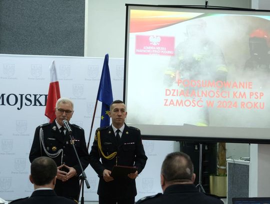 Spotkanie opłatkowe strażaków z powiatu zamojskiego